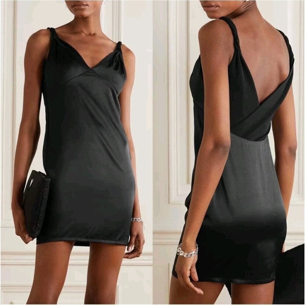 New RtA Laura Cami Slip Dress Womens 2 Mini Silk Tank Bodycon
